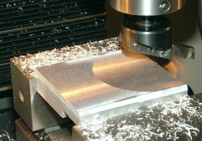 Flycutting a 3"circle.