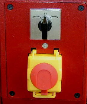 Direction switch and emergency cutoff