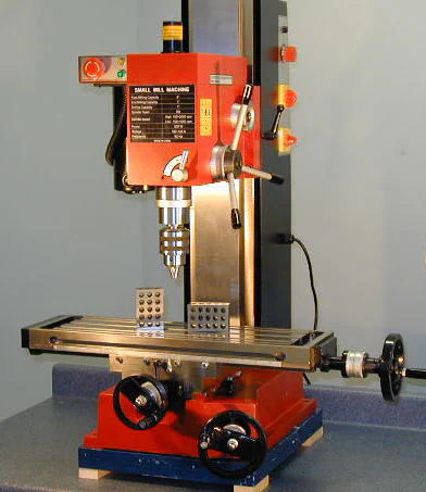 Sieg X3 mid-size mill with 1-2-3 blocks for scale